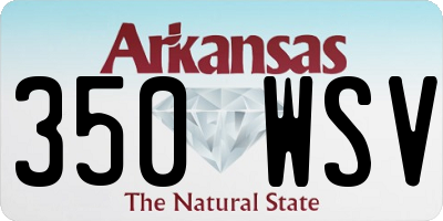 AR license plate 350WSV