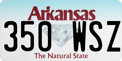 AR license plate 350WSZ