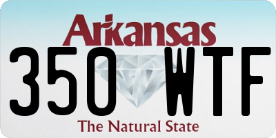 AR license plate 350WTF