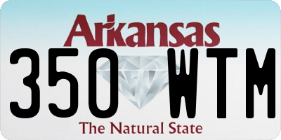 AR license plate 350WTM