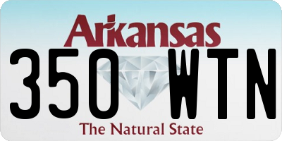 AR license plate 350WTN