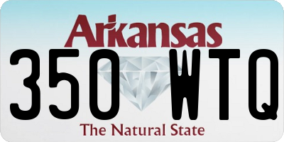AR license plate 350WTQ