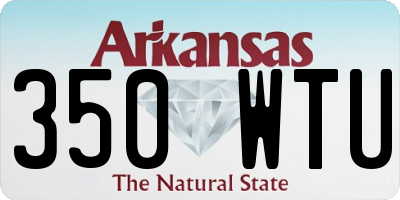 AR license plate 350WTU