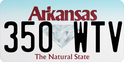 AR license plate 350WTV