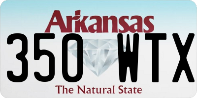 AR license plate 350WTX