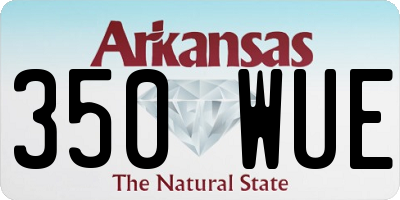 AR license plate 350WUE