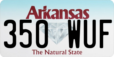 AR license plate 350WUF