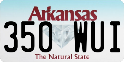 AR license plate 350WUI