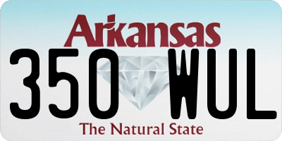 AR license plate 350WUL