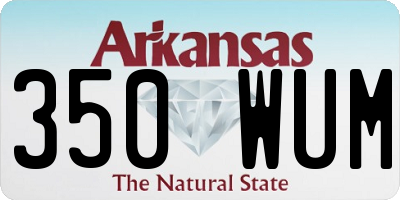 AR license plate 350WUM