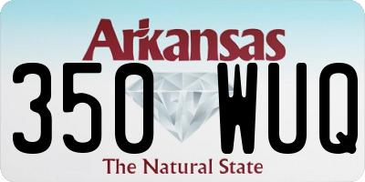 AR license plate 350WUQ