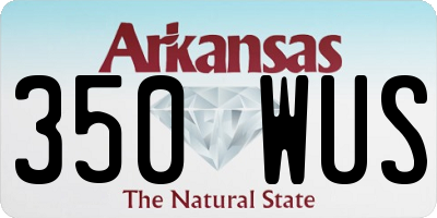 AR license plate 350WUS