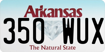 AR license plate 350WUX