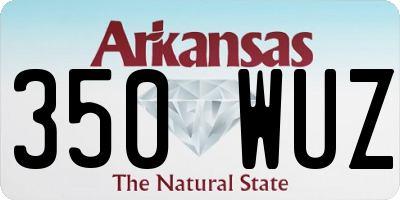 AR license plate 350WUZ