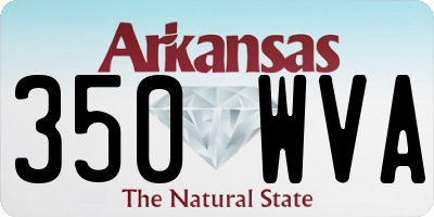 AR license plate 350WVA