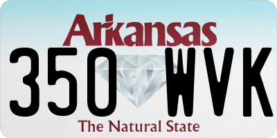 AR license plate 350WVK