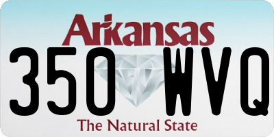 AR license plate 350WVQ
