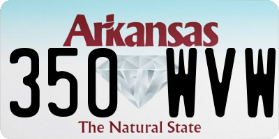 AR license plate 350WVW