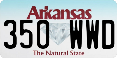 AR license plate 350WWD