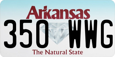 AR license plate 350WWG