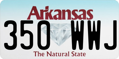 AR license plate 350WWJ