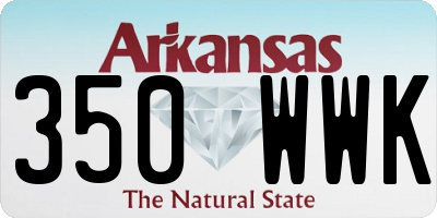 AR license plate 350WWK