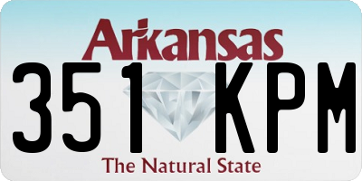 AR license plate 351KPM