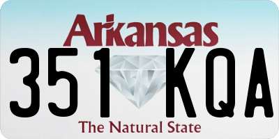 AR license plate 351KQA