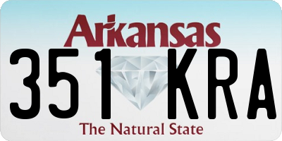 AR license plate 351KRA