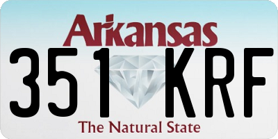 AR license plate 351KRF
