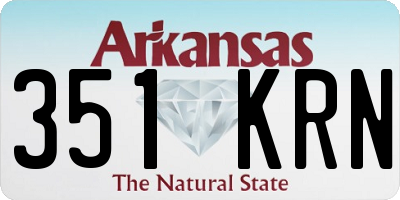AR license plate 351KRN