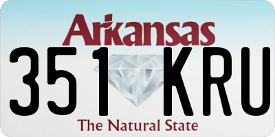 AR license plate 351KRU