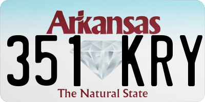 AR license plate 351KRY