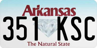 AR license plate 351KSC