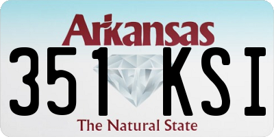 AR license plate 351KSI