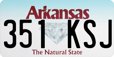 AR license plate 351KSJ