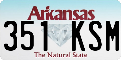 AR license plate 351KSM