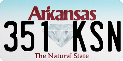 AR license plate 351KSN