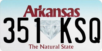 AR license plate 351KSQ