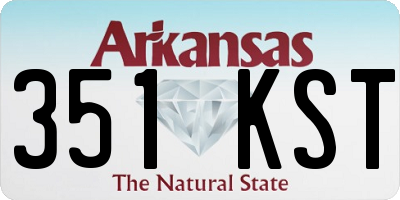 AR license plate 351KST