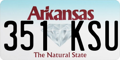 AR license plate 351KSU