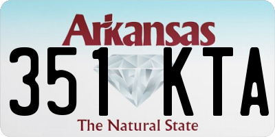 AR license plate 351KTA