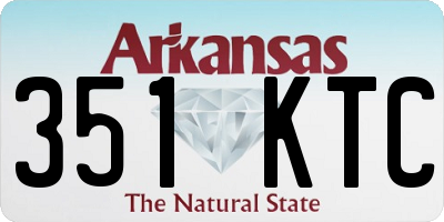 AR license plate 351KTC
