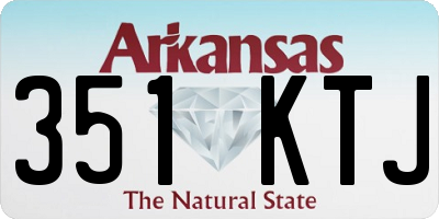 AR license plate 351KTJ