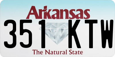 AR license plate 351KTW