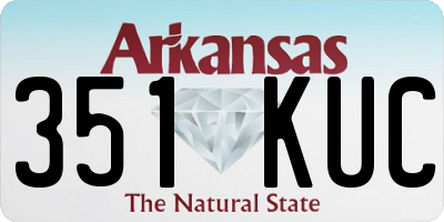 AR license plate 351KUC