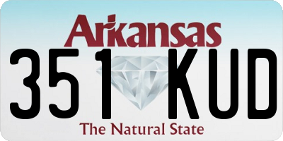 AR license plate 351KUD