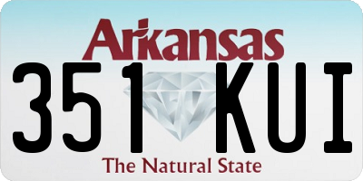 AR license plate 351KUI