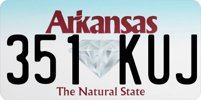 AR license plate 351KUJ
