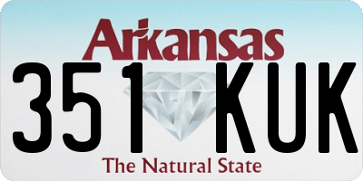AR license plate 351KUK